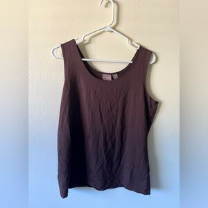 Chico’s Women's Brown Sleeveless Top